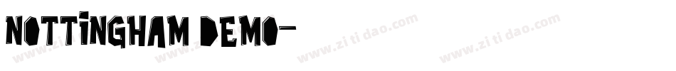 Nottingham demo字体转换